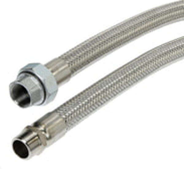 Corrugated gas hoses made of stainless steel